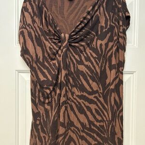 Michael Kors sleeveless shirt. Animal print. Size large